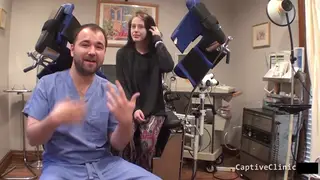 Brunette Explores Anal and Oral in Medical Setting