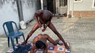 Black Gay Couple Explores Fisting and Bondage Outdoors