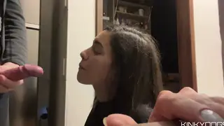 Curvy Brunette Cheats with Handjob and Pussy Licking Until Swallow