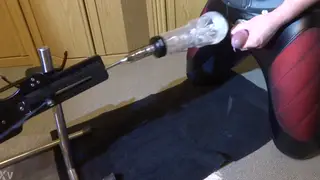 Fleshlight Machine Milks Thick Load From Solo Guy
