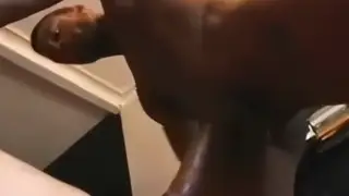 White Bottom Takes Massive Black Cock Raw and Deep