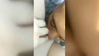 Interracial Couple Enjoys Oral Bliss in Public Setting