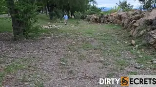 Petite Latina Takes Deep Throat and Doggy Outdoors