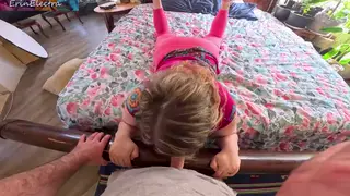 Busty Blonde Stepmom Rides and Squirts in POV