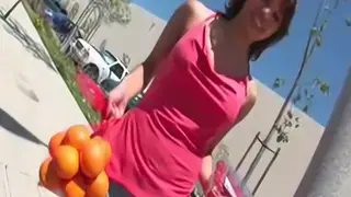 Latina Gives Oral Pleasure Before Couch Sex