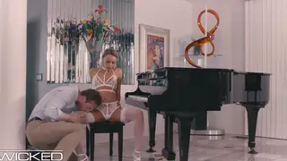 Deep Throat Leads to Feet Covered in Cum