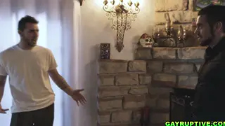 Tattooed Hunk Submits to a Muscular Partner's Control