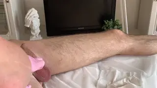 Blonde MILF Receives Cumshot During Foot Waxing Session