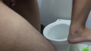 Filipina Wife Rides to Creampie in Bathroom