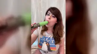 Busty Teen Enjoys Solo Play with a Glowing Toy