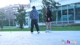 European Brunette Milf Fucks Outdoors With Her Boyfriend