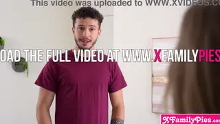 Stepsister Teen Gives Blowjob While Stepdad Is Away