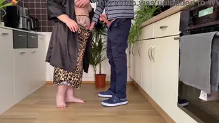 Voluptuous Mature BBW Enjoys Creampie in Doggystyle