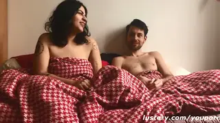 Amateur Pair Share Intense Session on a Couch