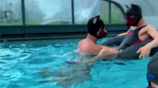 Latino Group Takes the Action Poolside Outdoors