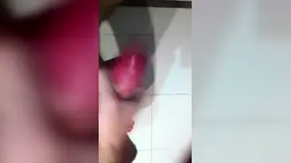 Latino Guy Strokes to a Messy Finish