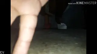 Amateur Performer Strips and Strokes in Short Clip