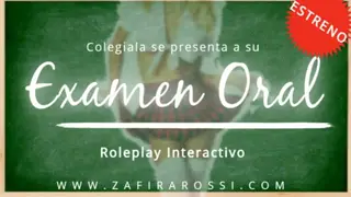 Petite Latina Schoolgirl Gives an Oral Exam in ASMR Audio