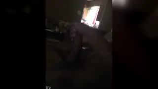 Amateur Black Stud Captured in Intense Moment