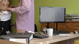 Blonde Teen Auditions for Loan Agent