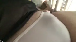 Femboy in Lingerie Teases a Tiny Clit Solo