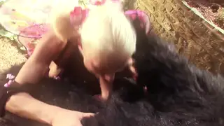 Costumed Women Explore Each Other in a Lesbian Orgy