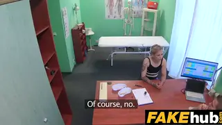 Tattooed Blonde Patient Takes Doctor's Cock in Fake Hospital