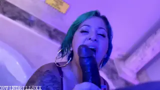 European Babe Deepthroats in Interracial Homemade Clip