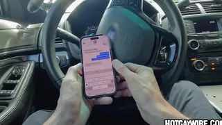 Muscular Officer Takes a Deep Blowjob at His Desk