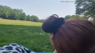 Redhead Teen Enjoys Risky Park Quickie in Lingerie