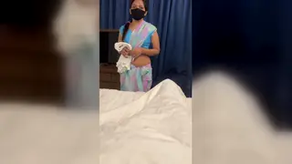 Indian Hotel Maid Gets a Deep Creampie in POV