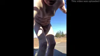 Mature Daddy Strokes Himself in a Parked Car