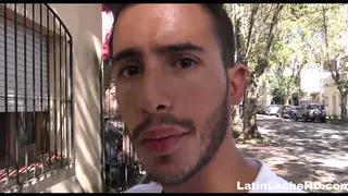 Straight Latino Teen Tries Gay Bareback Sex for Cash POV