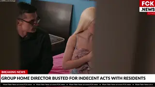 Busty Blonde Services a Pair in a Candid Encounter