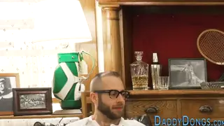 Hairy Bear Takes Stepdad Role in Bareback Teen Scene
