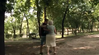 Mature MILF Reveals Natural Beauty in Spring Setting