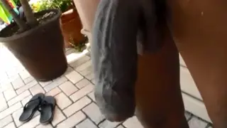 Thick Uncut Black Cock Shown Off in Solo Clip