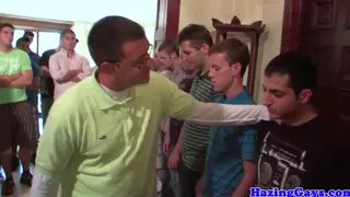 College Freshman Jerks Off in Dorm During Frat Initiation
