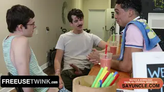 Slim Twinks Submit to Dominant Partners in Group Encounter