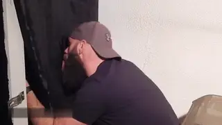 Hairy Bears and Daddies Pack Gloryhole Gangbang
