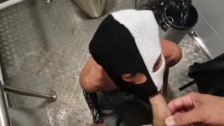 Femboy Takes Raw Cock in a Public Restroom Compilation