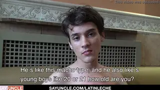 Latino Twink Serves Muscular Macho in Hotel Bareback