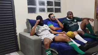 Tattooed Latino Bear Explores Foot Play