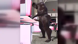 Muscular Black Stud Strokes His Thick Cock Solo