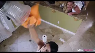 Older Man Fucks Latina Maid in Lingerie