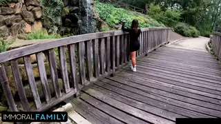 Rain-Soaked Threesome Shifts From Pissing to Hard Anal