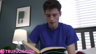Petite Stepsister Takes Facial After POV Blowjob