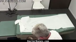 Mature Nurse and Shy Teen Share a Doctor in Doggystyle
