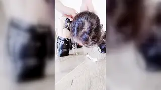 Asian MILF in Stockings Enjoys Bondage Toys and Foot Play