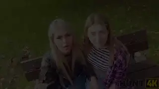Busty Tattooed Lesbian Auditions for Job in Front of Girlfriend